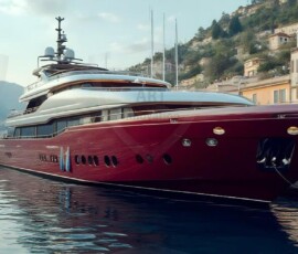 AI-generated yacht art - superyachts, sailing yachts, classic Riva runabouts. Photorealistic UHD marine wallpapers by Art by Innovation.