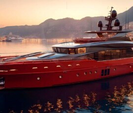 AI-generated yacht art - superyachts, sailing yachts, classic Riva runabouts. Photorealistic UHD marine wallpapers by Art by Innovation.