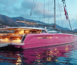 AI-generated yacht art - superyachts, sailing yachts, classic Riva runabouts. Photorealistic UHD marine wallpapers by Art by Innovation.