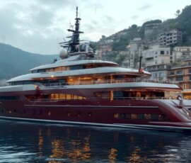 AI-generated yacht art - superyachts, sailing yachts, classic Riva runabouts. Photorealistic UHD marine wallpapers by Art by Innovation.