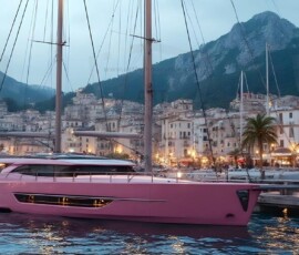AI-generated yacht art - superyachts, sailing yachts, classic Riva runabouts. Photorealistic UHD marine wallpapers by Art by Innovation.
