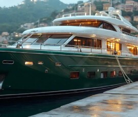 AI-generated yacht art - superyachts, sailing yachts, classic Riva runabouts. Photorealistic UHD marine wallpapers by Art by Innovation.