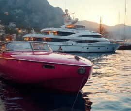 AI-generated yacht art - superyachts, sailing yachts, classic Riva runabouts. Photorealistic UHD marine wallpapers by Art by Innovation.