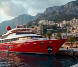 AI-generated yacht art - superyachts, sailing yachts, classic Riva runabouts. Photorealistic UHD marine wallpapers by Art by Innovation.