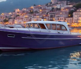 AI-generated yacht art - superyachts, sailing yachts, classic Riva runabouts. Photorealistic UHD marine wallpapers by Art by Innovation.