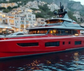 AI-generated yacht art - superyachts, sailing yachts, classic Riva runabouts. Photorealistic UHD marine wallpapers by Art by Innovation.