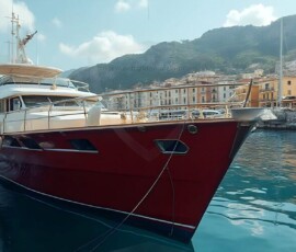 AI-generated yacht art - superyachts, sailing yachts, classic Riva runabouts. Photorealistic UHD marine wallpapers by Art by Innovation.