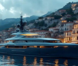 AI-generated yacht art - superyachts, sailing yachts, classic Riva runabouts. Photorealistic UHD marine wallpapers by Art by Innovation.