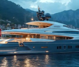 AI-generated yacht art - superyachts, sailing yachts, classic Riva runabouts. Photorealistic UHD marine wallpapers by Art by Innovation.