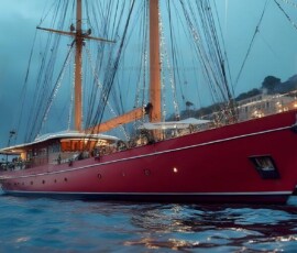 AI-generated yacht art - superyachts, sailing yachts, classic Riva runabouts. Photorealistic UHD marine wallpapers by Art by Innovation.