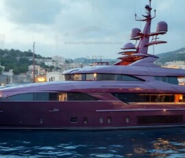 AI-generated yacht art - superyachts, sailing yachts, classic Riva runabouts. Photorealistic UHD marine wallpapers by Art by Innovation.