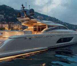 AI-generated yacht art - superyachts, sailing yachts, classic Riva runabouts. Photorealistic UHD marine wallpapers by Art by Innovation.