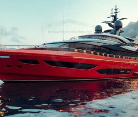 AI-generated yacht art - superyachts, sailing yachts, classic Riva runabouts. Photorealistic UHD marine wallpapers by Art by Innovation.