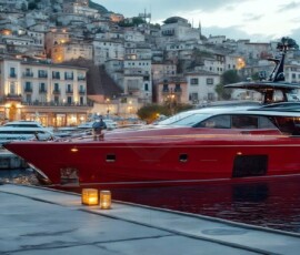 AI-generated yacht art - superyachts, sailing yachts, classic Riva runabouts. Photorealistic UHD marine wallpapers by Art by Innovation.