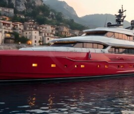 AI-generated yacht art - superyachts, sailing yachts, classic Riva runabouts. Photorealistic UHD marine wallpapers by Art by Innovation.