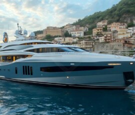 AI-generated yacht art - superyachts, sailing yachts, classic Riva runabouts. Photorealistic UHD marine wallpapers by Art by Innovation.