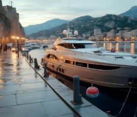 AI-generated yacht art - superyachts, sailing yachts, classic Riva runabouts. Photorealistic UHD marine wallpapers by Art by Innovation.