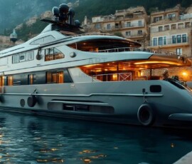 AI-generated yacht art - superyachts, sailing yachts, classic Riva runabouts. Photorealistic UHD marine wallpapers by Art by Innovation.
