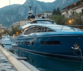 AI-generated yacht art - superyachts, sailing yachts, classic Riva runabouts. Photorealistic UHD marine wallpapers by Art by Innovation.