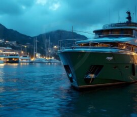 AI-generated yacht art - superyachts, sailing yachts, classic Riva runabouts. Photorealistic UHD marine wallpapers by Art by Innovation.