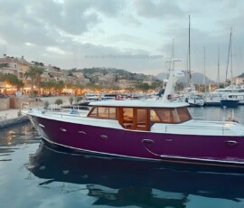 AI-generated yacht art - superyachts, sailing yachts, classic Riva runabouts. Photorealistic UHD marine wallpapers by Art by Innovation.