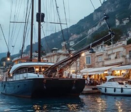 AI-generated yacht art - superyachts, sailing yachts, classic Riva runabouts. Photorealistic UHD marine wallpapers by Art by Innovation.