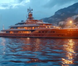 AI-generated yacht art - superyachts, sailing yachts, classic Riva runabouts. Photorealistic UHD marine wallpapers by Art by Innovation.