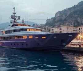 AI-generated yacht art - superyachts, sailing yachts, classic Riva runabouts. Photorealistic UHD marine wallpapers by Art by Innovation.