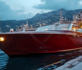 AI-generated yacht art - superyachts, sailing yachts, classic Riva runabouts. Photorealistic UHD marine wallpapers by Art by Innovation.
