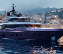 AI-generated yacht art - superyachts, sailing yachts, classic Riva runabouts. Photorealistic UHD marine wallpapers by Art by Innovation.