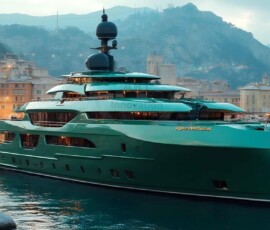 AI-generated yacht art - superyachts, sailing yachts, classic Riva runabouts. Photorealistic UHD marine wallpapers by Art by Innovation.