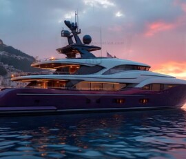 AI-generated yacht art - superyachts, sailing yachts, classic Riva runabouts. Photorealistic UHD marine wallpapers by Art by Innovation.