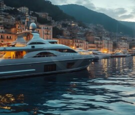 AI-generated yacht art - superyachts, sailing yachts, classic Riva runabouts. Photorealistic UHD marine wallpapers by Art by Innovation.