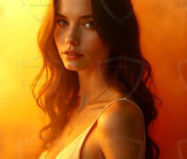 AI-generated abstract art of beautiful women gently enveloped in swirling translucent color mist, iridescent light shimmering on skin. By Jeff Dupler.