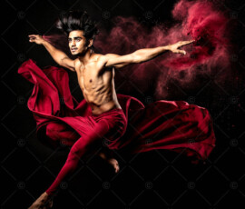 AI-generated abstract art of handsome men controlling swirling vortexes of colorful fluid and water in motion. Dynamic, surreal, vivid digital male art by Jeff Dupler.