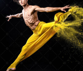 AI-generated abstract art of handsome men controlling swirling vortexes of colorful fluid and water in motion. Dynamic, surreal, vivid digital male art by Jeff Dupler.