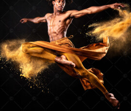 AI-generated abstract art of handsome men controlling swirling vortexes of colorful fluid and water in motion. Dynamic, surreal, vivid digital male art by Jeff Dupler.