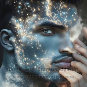 Beauty meets color in this stunning AI-generated abstract art collection. Handsome, shirtless men are enveloped from behind by vibrant, swirling translucent mists of color — inspired by the full spectrum of the rainbow, and the joyful palette of Pride. Each image combines photorealistic skin texture with surreal abstract color dynamics, creating a visual experience that is both deeply human and otherworldly. Created using AI, edited in Photoshop, by © Jeff Dupler | Art by Innovation | https://www.artbyinnovation.com