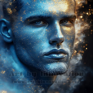 Beauty meets color in this stunning AI-generated abstract art collection. Handsome, shirtless men are enveloped from behind by vibrant, swirling translucent mists of color — inspired by the full spectrum of the rainbow, and the joyful palette of Pride. Each image combines photorealistic skin texture with surreal abstract color dynamics, creating a visual experience that is both deeply human and otherworldly. Created using AI, edited in Photoshop, by © Jeff Dupler | Art by Innovation | https://www.artbyinnovation.com