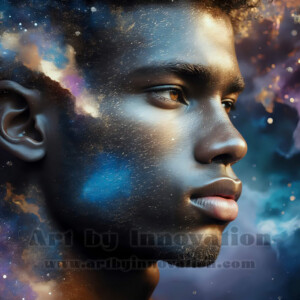 Beauty meets color in this stunning AI-generated abstract art collection. Handsome, shirtless men are enveloped from behind by vibrant, swirling translucent mists of color — inspired by the full spectrum of the rainbow, and the joyful palette of Pride. Each image combines photorealistic skin texture with surreal abstract color dynamics, creating a visual experience that is both deeply human and otherworldly. Created using AI, edited in Photoshop, by © Jeff Dupler | Art by Innovation | https://www.artbyinnovation.com