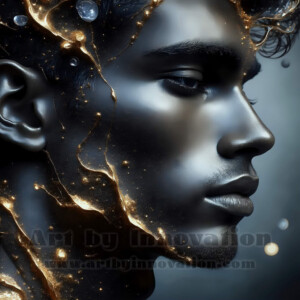 Beauty meets color in this stunning AI-generated abstract art collection. Handsome, shirtless men are enveloped from behind by vibrant, swirling translucent mists of color — inspired by the full spectrum of the rainbow, and the joyful palette of Pride. Each image combines photorealistic skin texture with surreal abstract color dynamics, creating a visual experience that is both deeply human and otherworldly. Created using AI, edited in Photoshop, by © Jeff Dupler | Art by Innovation | https://www.artbyinnovation.com