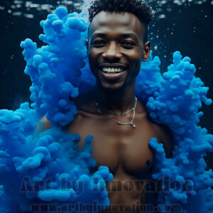 Beauty meets color in this stunning AI-generated abstract art collection. Handsome, shirtless men are enveloped from behind by vibrant, swirling translucent mists of color — inspired by the full spectrum of the rainbow, and the joyful palette of Pride. Each image combines photorealistic skin texture with surreal abstract color dynamics, creating a visual experience that is both deeply human and otherworldly. Created using AI, edited in Photoshop, by © Jeff Dupler | Art by Innovation | https://www.artbyinnovation.com