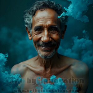 Beauty meets color in this stunning AI-generated abstract art collection. Handsome, shirtless men are enveloped from behind by vibrant, swirling translucent mists of color — inspired by the full spectrum of the rainbow, and the joyful palette of Pride. Each image combines photorealistic skin texture with surreal abstract color dynamics, creating a visual experience that is both deeply human and otherworldly. Created using AI, edited in Photoshop, by © Jeff Dupler | Art by Innovation | https://www.artbyinnovation.com