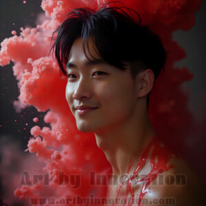 Beauty meets color in this stunning AI-generated abstract art collection. Handsome, shirtless men are enveloped from behind by vibrant, swirling translucent mists of color — inspired by the full spectrum of the rainbow, and the joyful palette of Pride. Each image combines photorealistic skin texture with surreal abstract color dynamics, creating a visual experience that is both deeply human and otherworldly. Created using AI, edited in Photoshop, by © Jeff Dupler | Art by Innovation | https://www.artbyinnovation.com