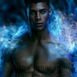 Beauty meets color in this stunning AI-generated abstract art collection. Handsome, shirtless men are enveloped from behind by vibrant, swirling translucent mists of color — inspired by the full spectrum of the rainbow, and the joyful palette of Pride. Each image combines photorealistic skin texture with surreal abstract color dynamics, creating a visual experience that is both deeply human and otherworldly. Created using AI, edited in Photoshop, by © Jeff Dupler | Art by Innovation | https://www.artbyinnovation.com