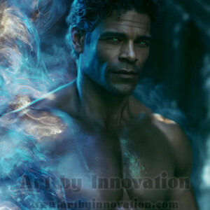 Beauty meets color in this stunning AI-generated abstract art collection. Handsome, shirtless men are enveloped from behind by vibrant, swirling translucent mists of color — inspired by the full spectrum of the rainbow, and the joyful palette of Pride. Each image combines photorealistic skin texture with surreal abstract color dynamics, creating a visual experience that is both deeply human and otherworldly. Created using AI, edited in Photoshop, by © Jeff Dupler | Art by Innovation | https://www.artbyinnovation.com