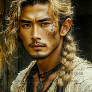 AI-generated abstract art of handsome men emerging from classic oil painting canvases — art imitating life. Surreal, stunning digital art concept by Jeff Dupler.