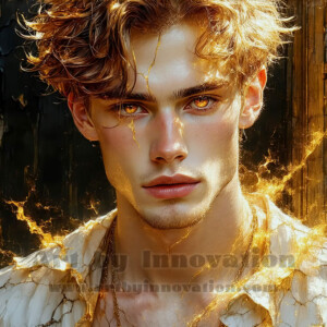 AI-generated abstract art of handsome men emerging from classic oil painting canvases — art imitating life. Surreal, stunning digital art concept by Jeff Dupler.