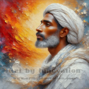AI-generated abstract art of handsome men emerging from classic oil painting canvases — art imitating life. Surreal, stunning digital art concept by Jeff Dupler.
