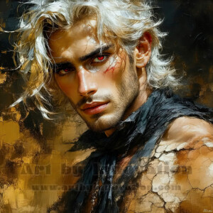 AI-generated abstract art of handsome men emerging from classic oil painting canvases — art imitating life. Surreal, stunning digital art concept by Jeff Dupler.